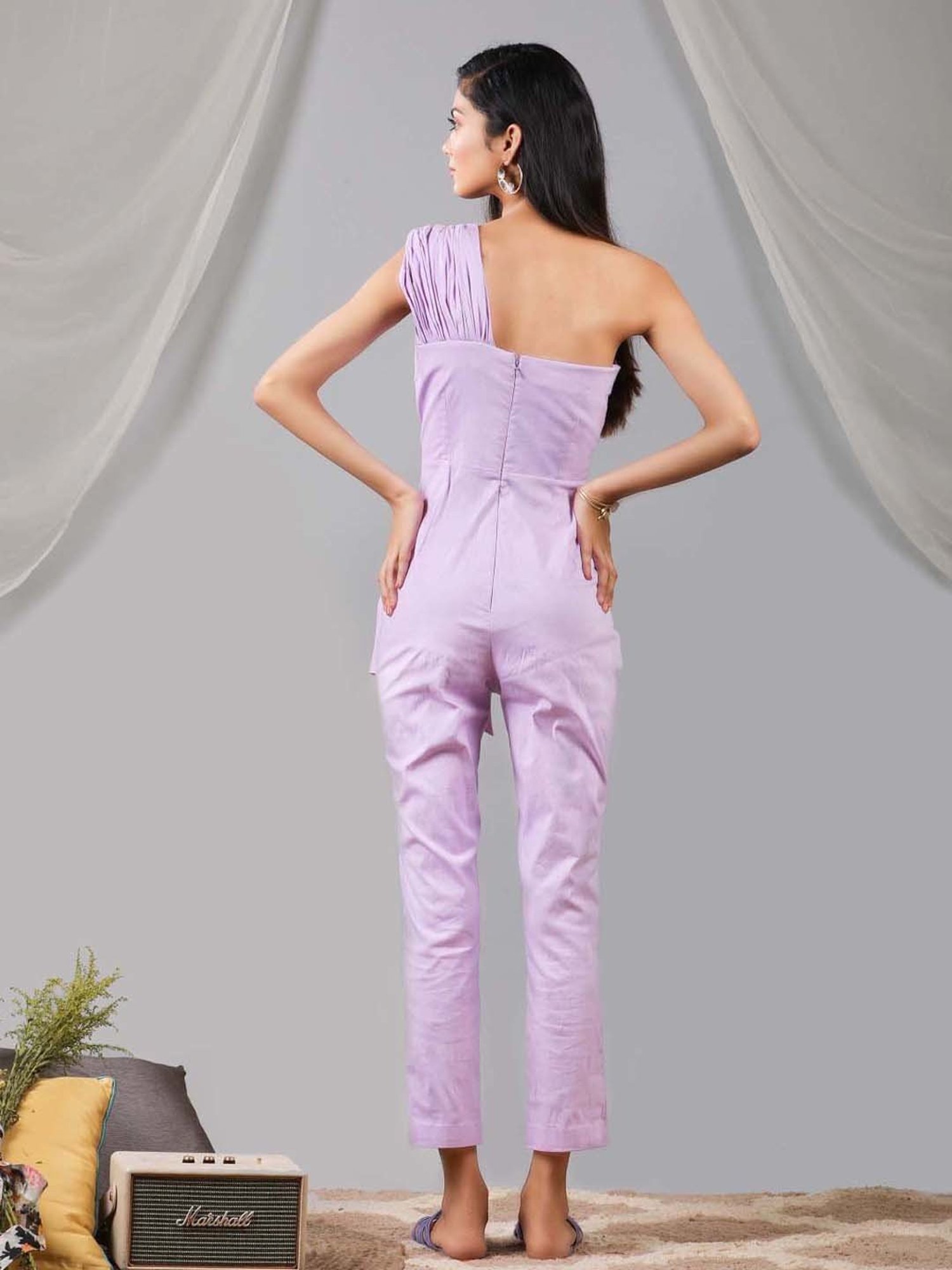 KAORI BY SHREYA AGARWAL Lilac Cotton Jumpsuit