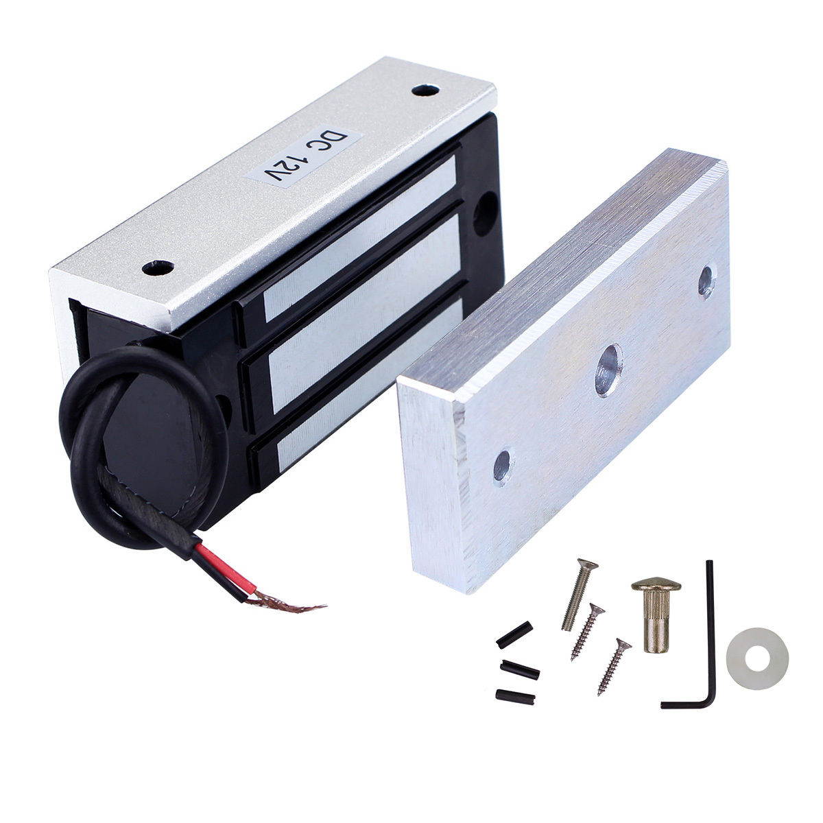 AUTENS Electric Magnetic Door Lock 12V 60kg Mini DC EM Locks Holding Force Electromagnetic for Door Entry Access Control