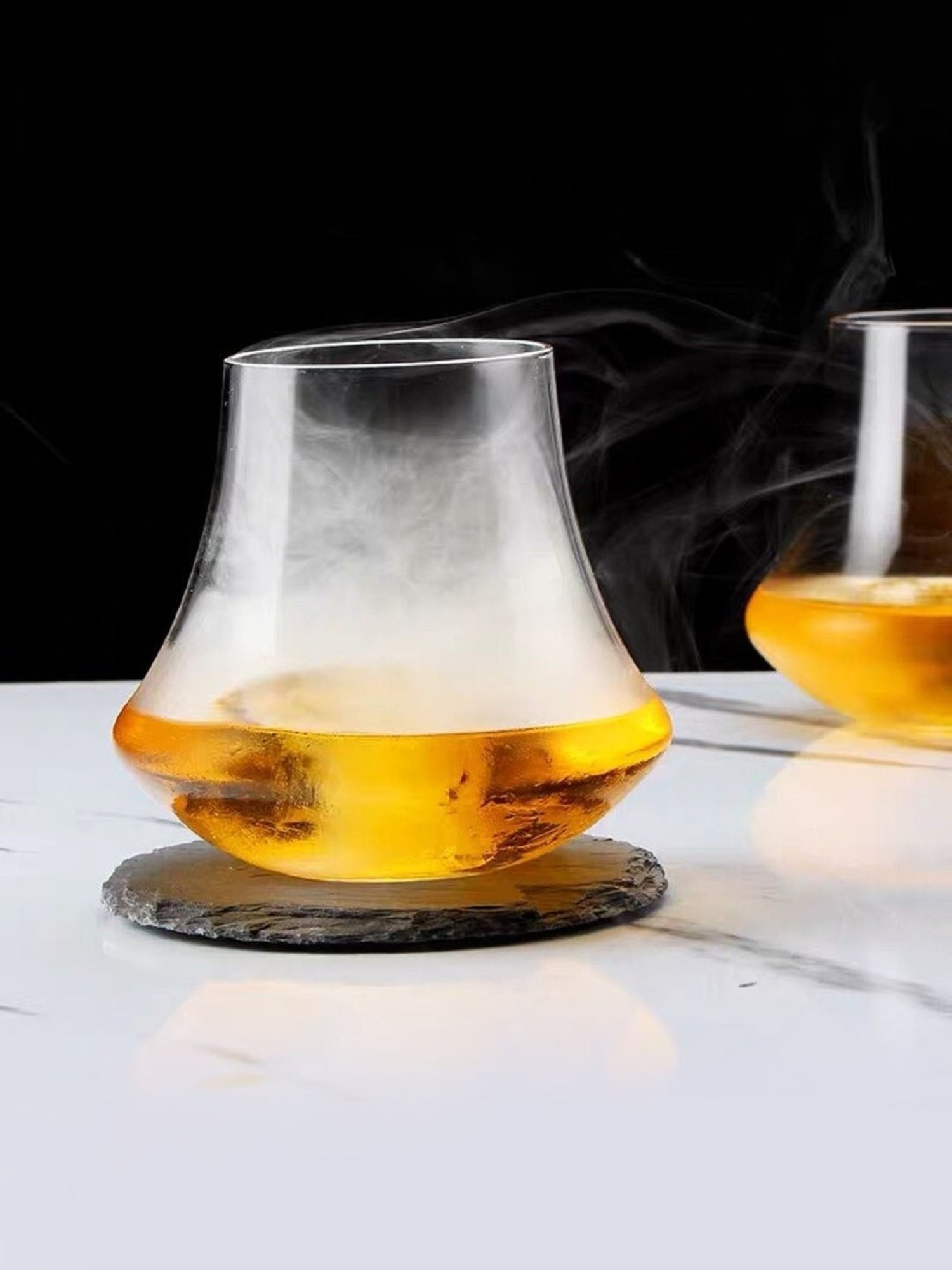 Melbify Shapey Girl Snifter Transparent Whiskey Glass 300ml - Set of 2