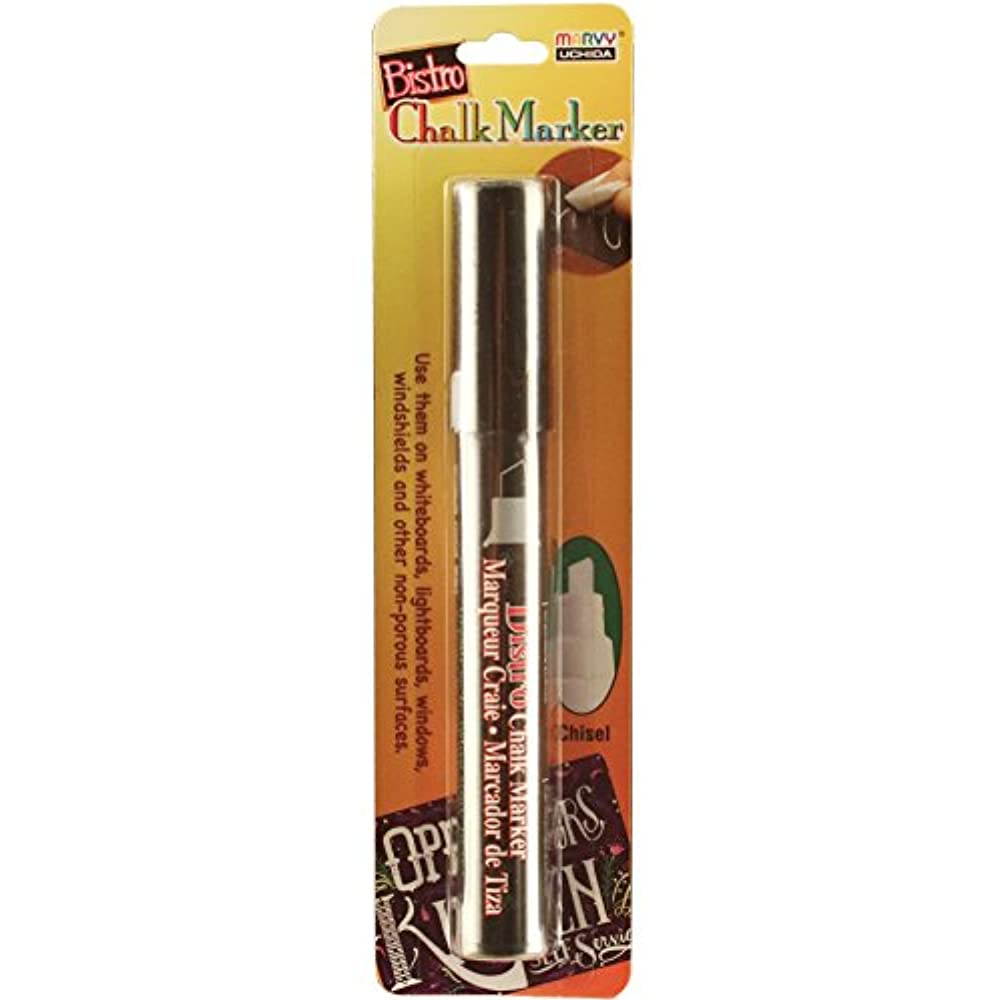 UCHIDA 483-C-1 Chisel Tip Bistro Chalk Marker, Black