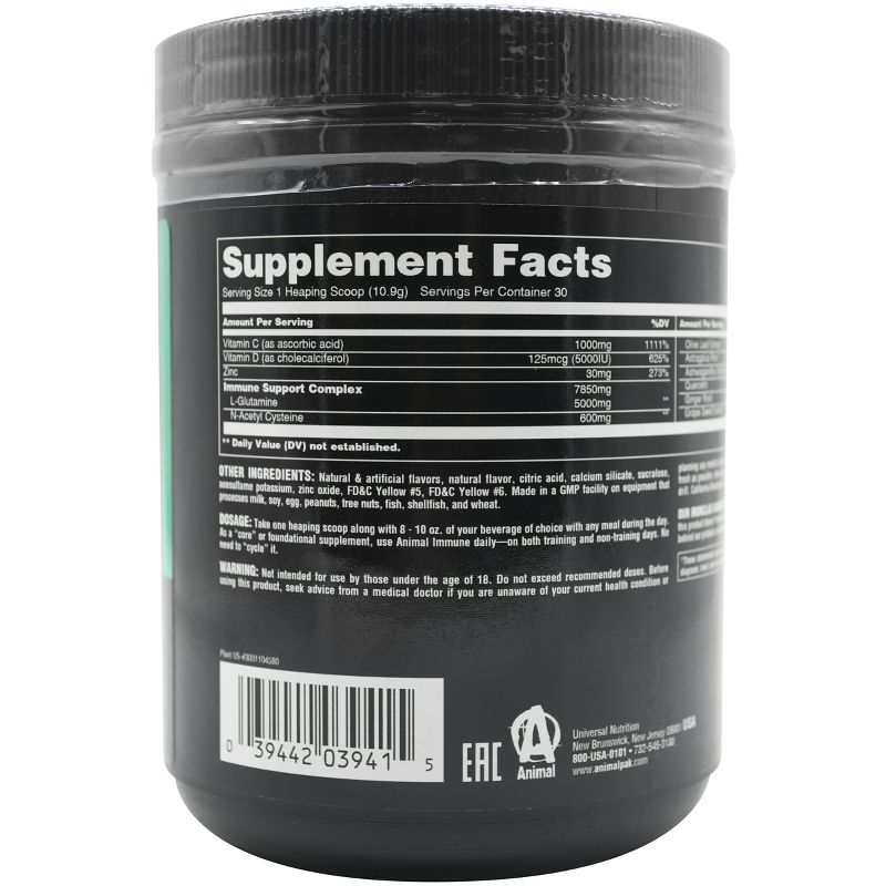 Universal Nutrition Animal Immune Support Pak Powder - 30 Servings- Orange Mango