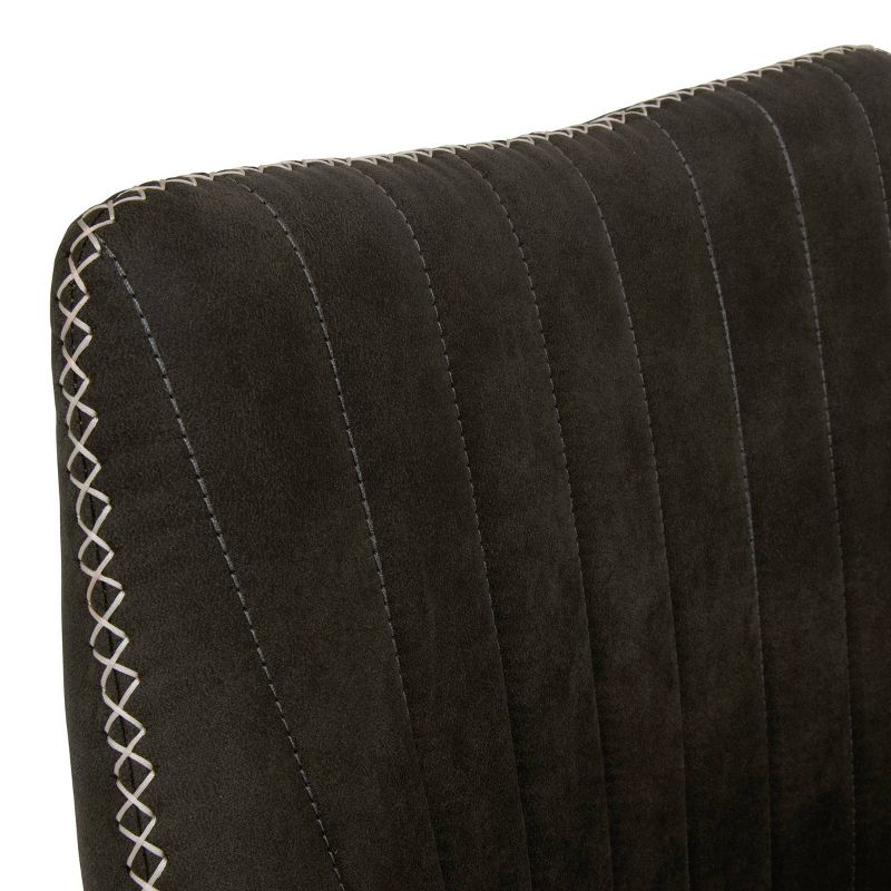 Adelaide Swivel Office Chair White/Bark Gray - Calico Designs