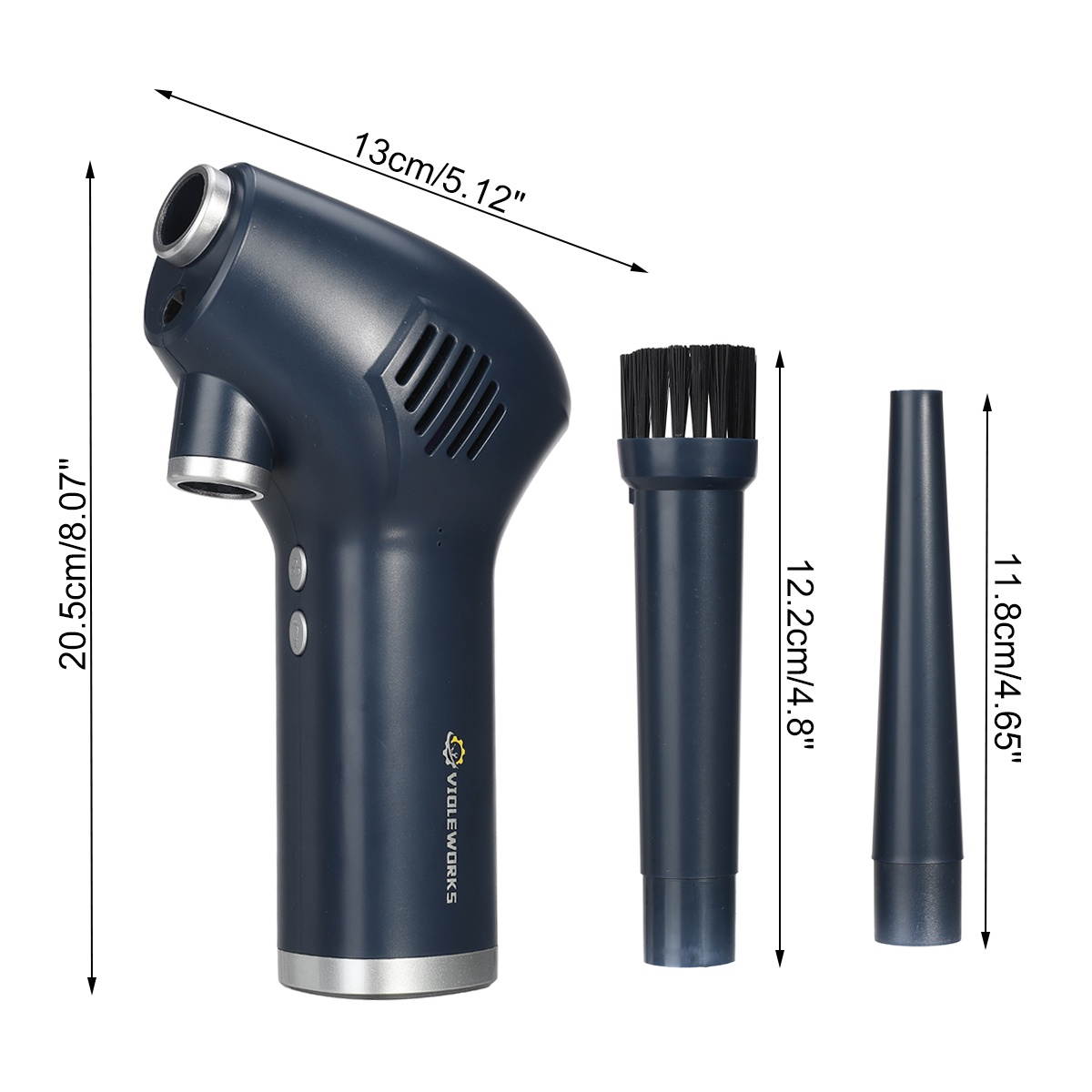 VIOLEWORKS 45000RPM Cordless Air Duster Air Blower High Pressure Cleaner for Computer Car Cleaning Tool-15000mah