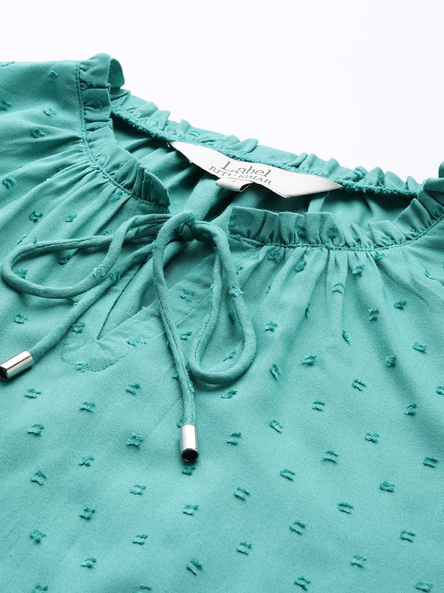 Label Ritu Kumar Aqua Solid Top