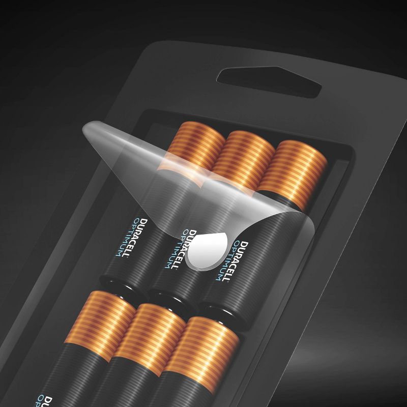 Duracell Optimum AA Batteries - 12 Pack Alkaline Battery with Resealable Tray