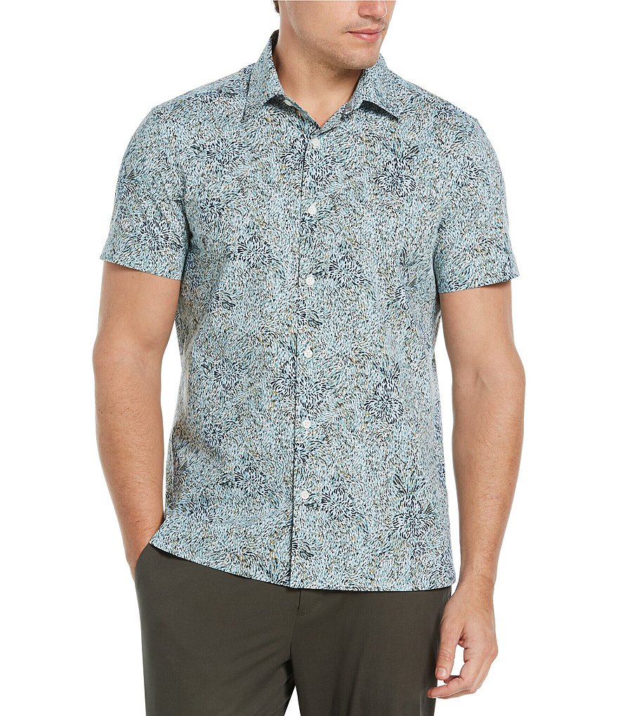 Visconti Multi-Color Polka Dot Long-Sleeve Woven Shirt