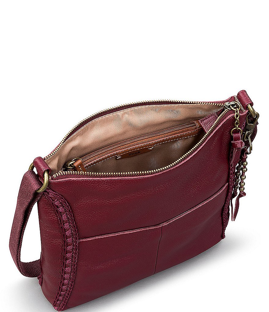 The Sak Lucia Leather Hand-Crochet Crossbody Bag