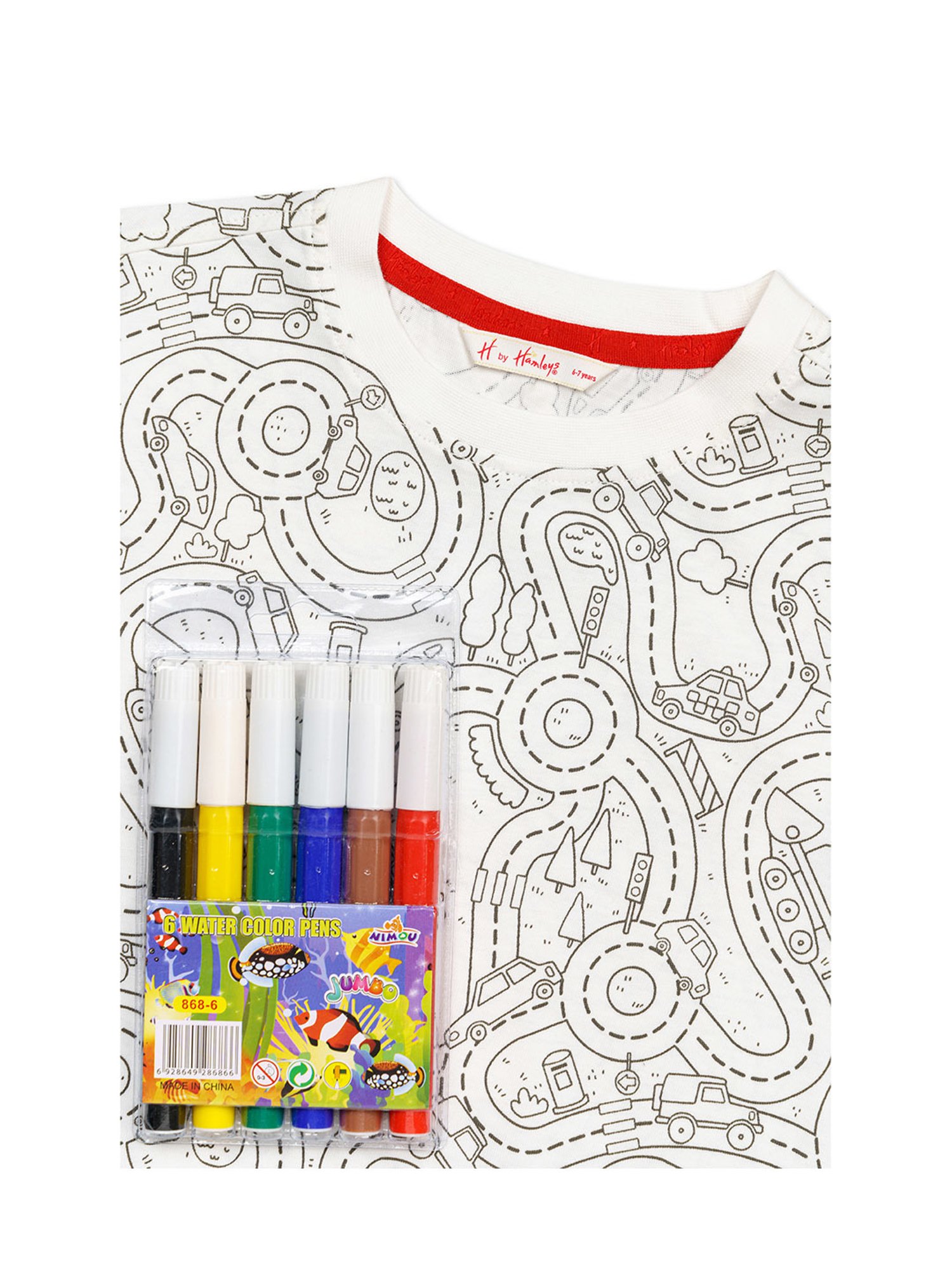 H by Hamleys Kids White Printed T-Shirt