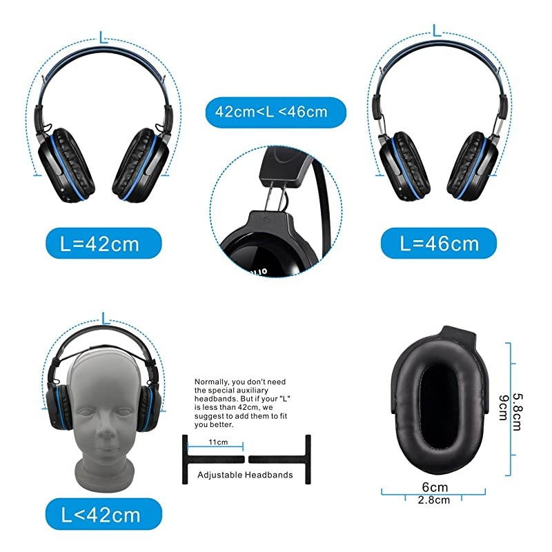 4 Pack of DVD Wireless Headphones in Car Kids Wireless Headphones for Universal Car Entertainment System Automotive IR Wireless Headphones Note Will Not Work on 2017+ GMs or Pacifica