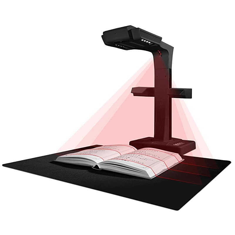 ET18 Pro Professional Document Scanner, 2nd Gen Auto-Flatten & Deskew Tech, 18MP Sony Camera, Capture A3, 186 Languages OCR, Convert to PDF/Searchable PDF/Word/Tiff/Excel, Run On Windows & MacOS