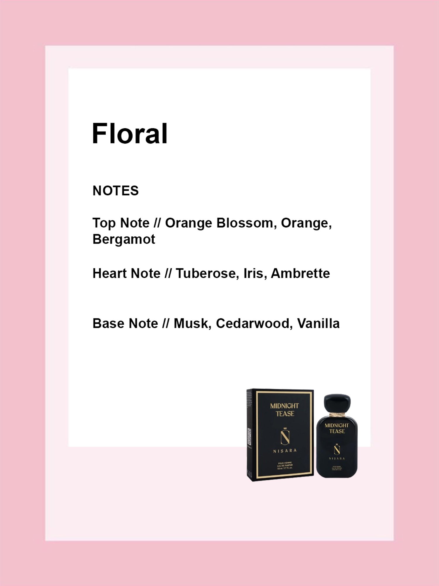 NISARA Midnight Tease Eau de Parfum for Women - 50 ml