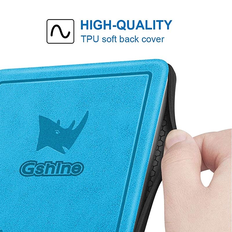 Case Fits AllNew Kindle Oasis 10th Generation ONLY 2018 and 2019 Release Multi Angle Viewing Vertical Flip Cover with Auto WakeSleepSky Blue