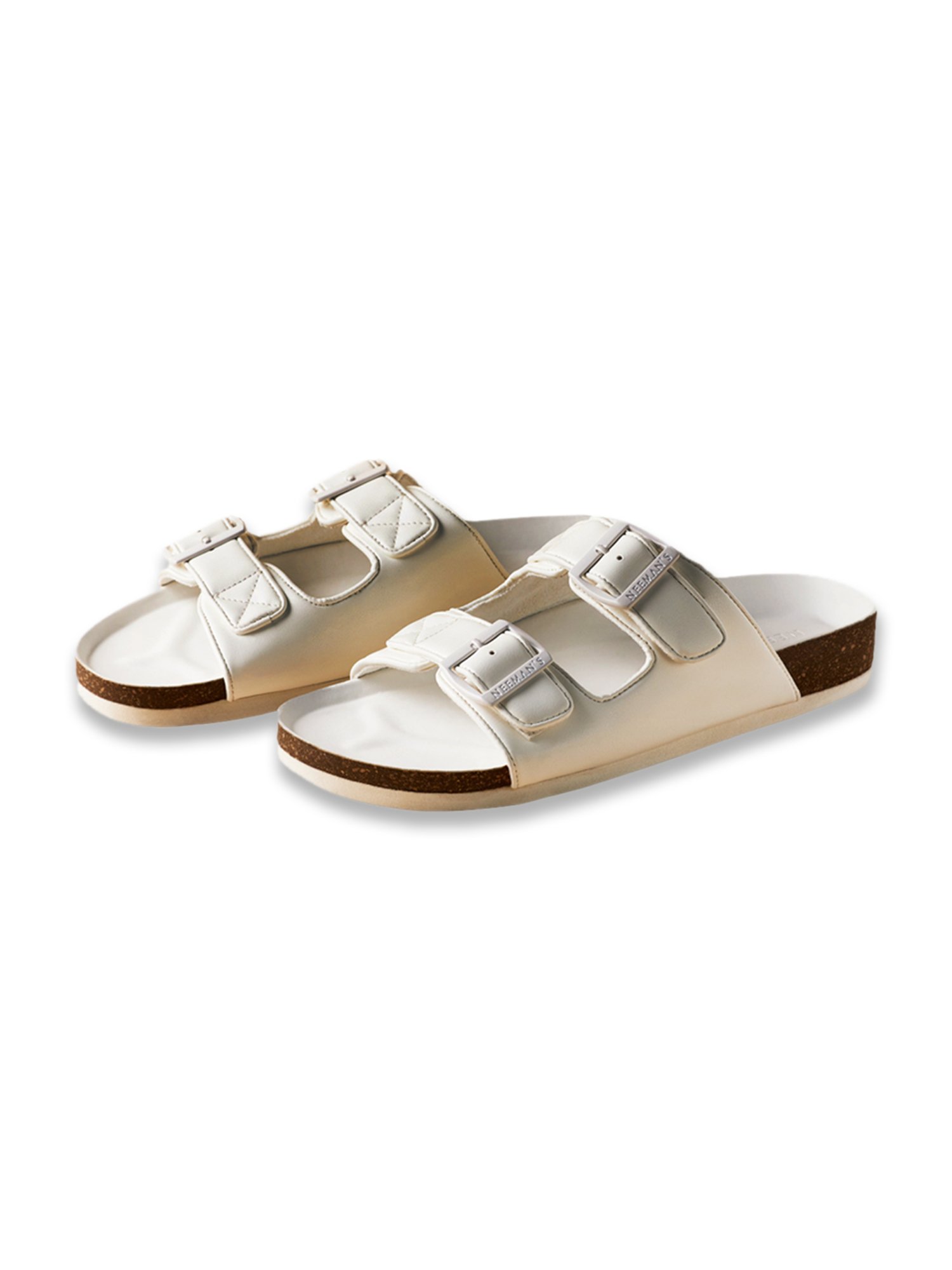 Neemans Men's Cork White Casual Sandals