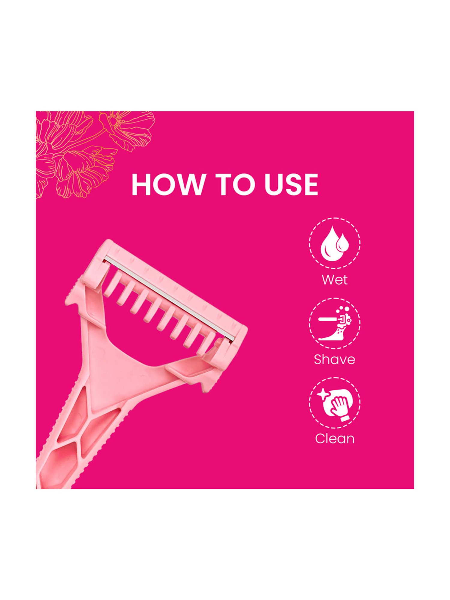 Paree Prima Premium Full Body Instant & Smooth Hair Removal Razors for Women - Pack of 5