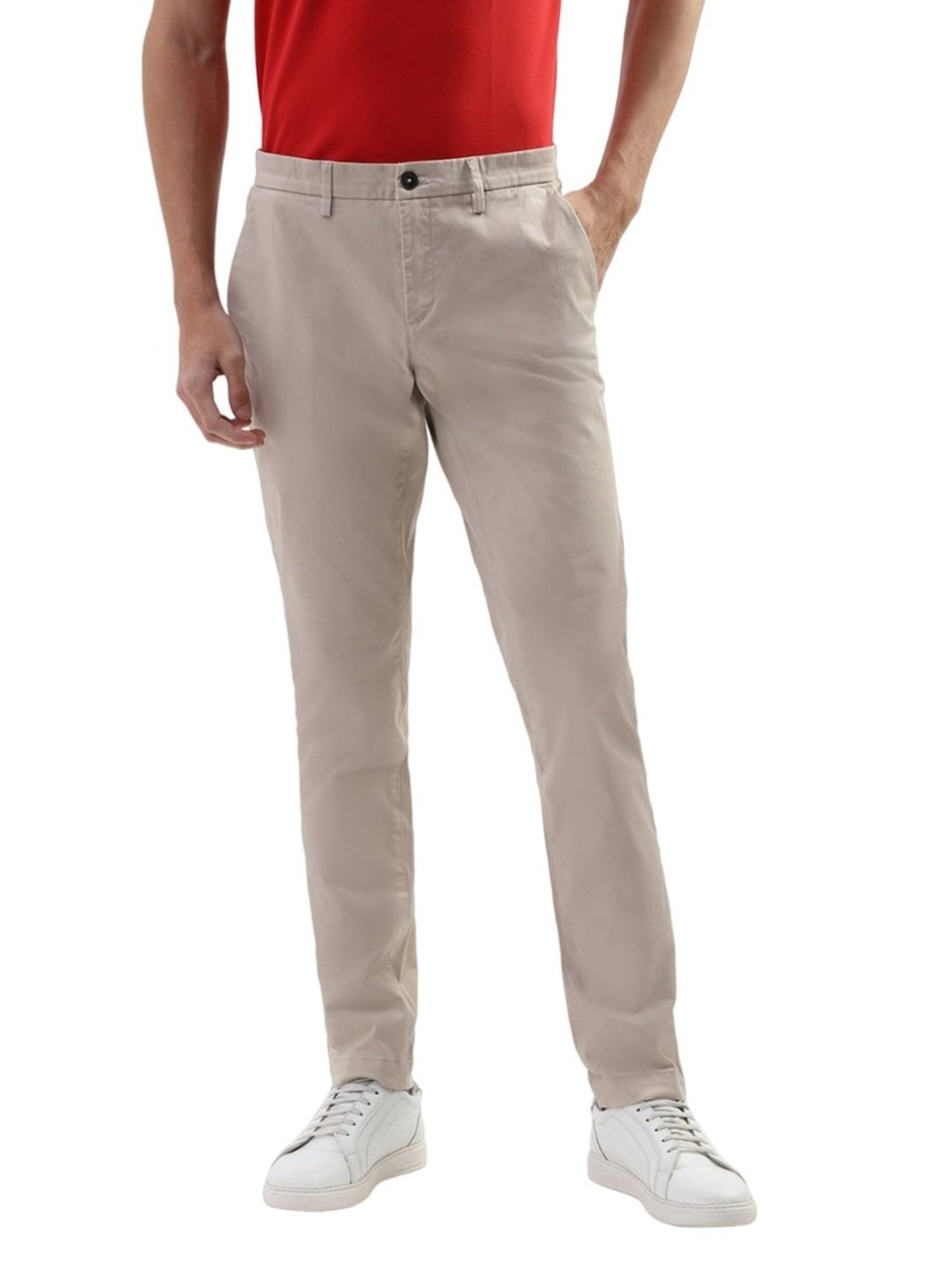 Bruun & Stengade Beige Slim Fit Chinos