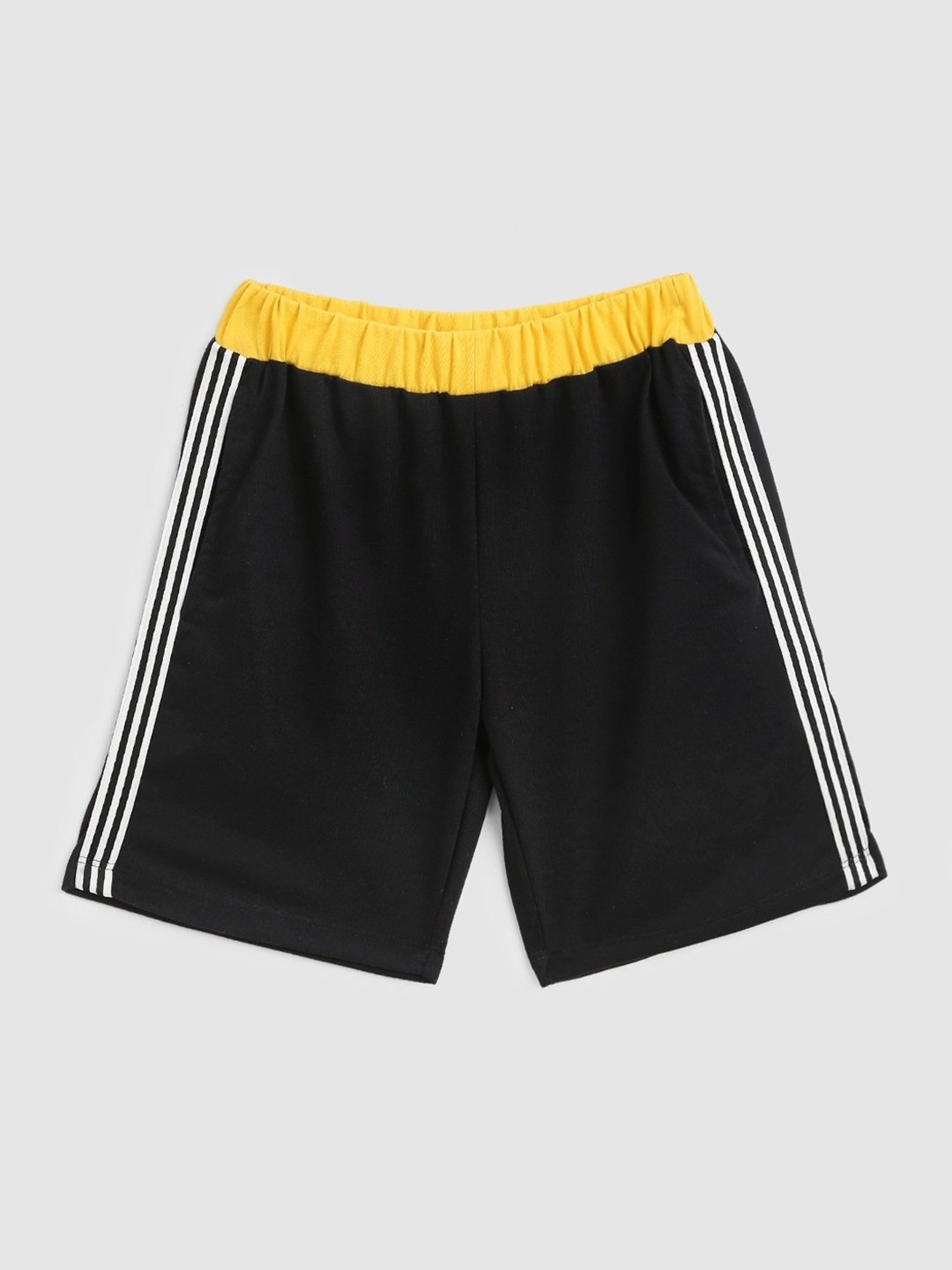 Kids Craft Black Cotton Shorts