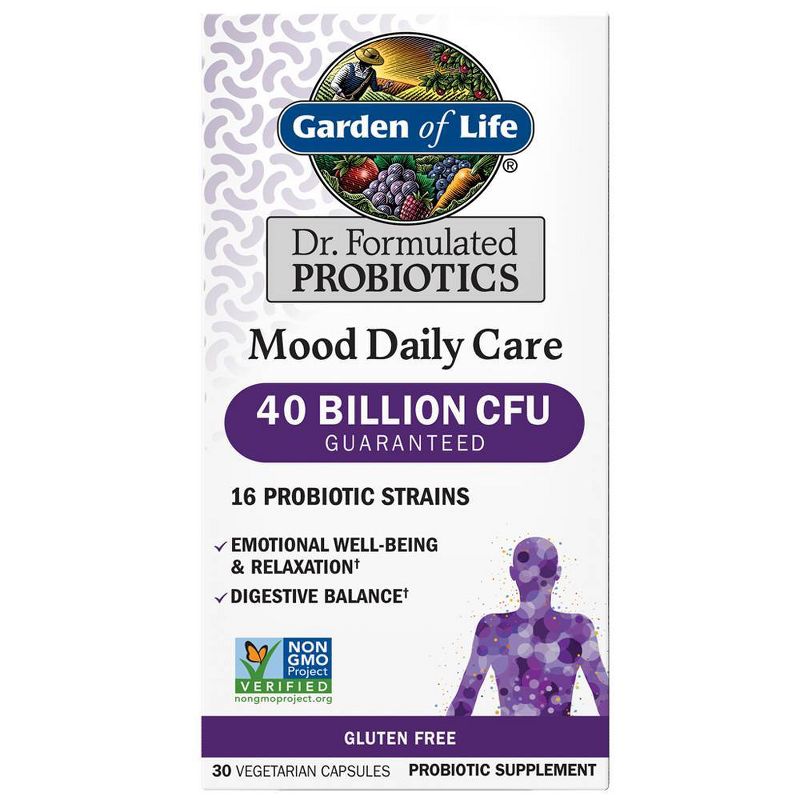 Garden of Life Dr. Formulated Mood Probiotic Capsules - 30ct