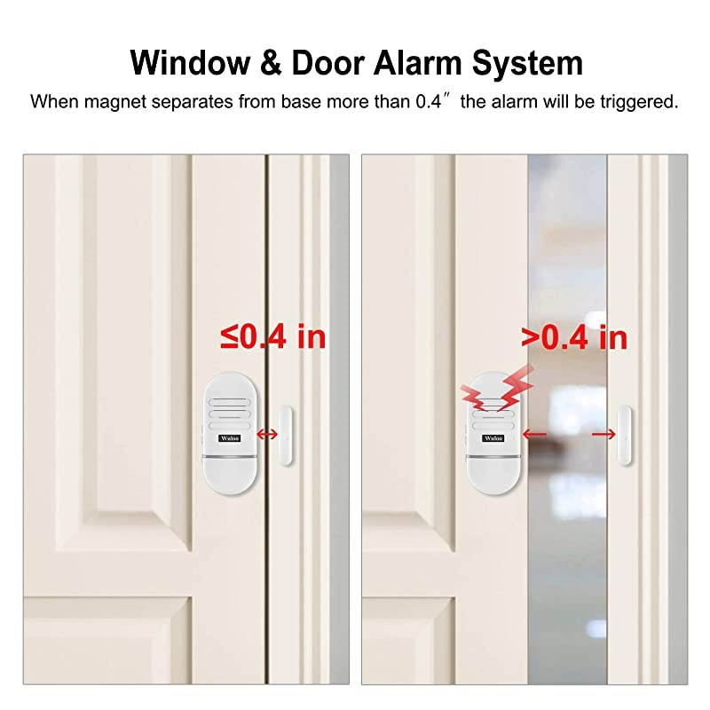 Driveway Alarm 1800 Feet Long Range Motion Sensor Alert System Driveway Detector for Home with 1800mAh Rechargeable Battery (1&1-Brown)