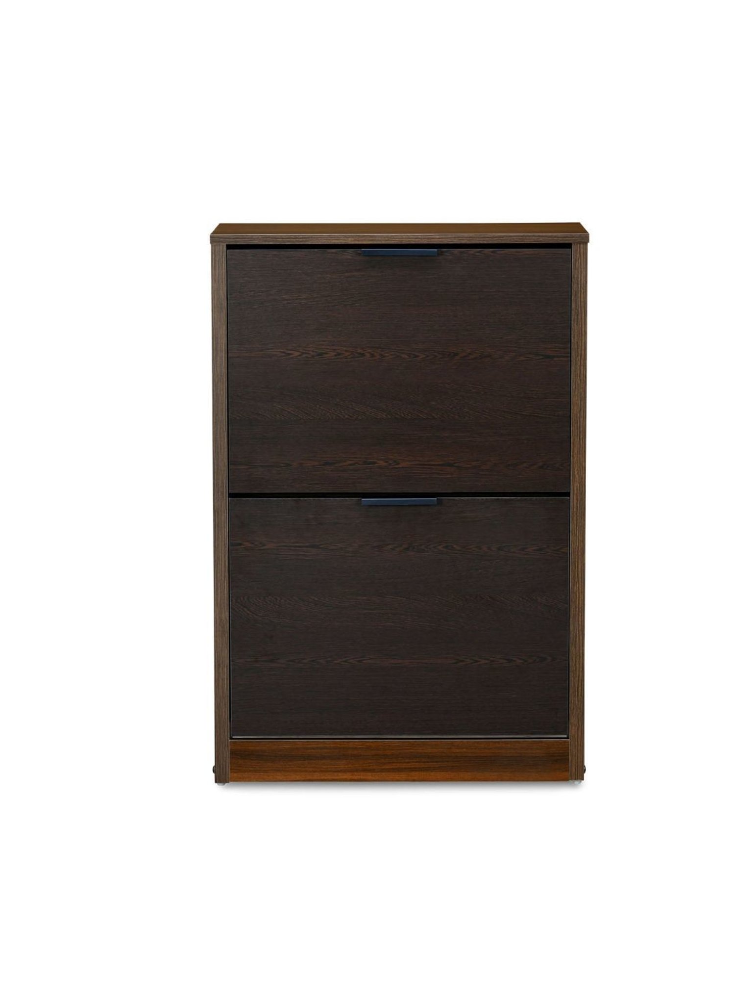 @home Florine Walnut Brown & Wenge Brown Engineered Wood 2 Tier Shoe Cabinet