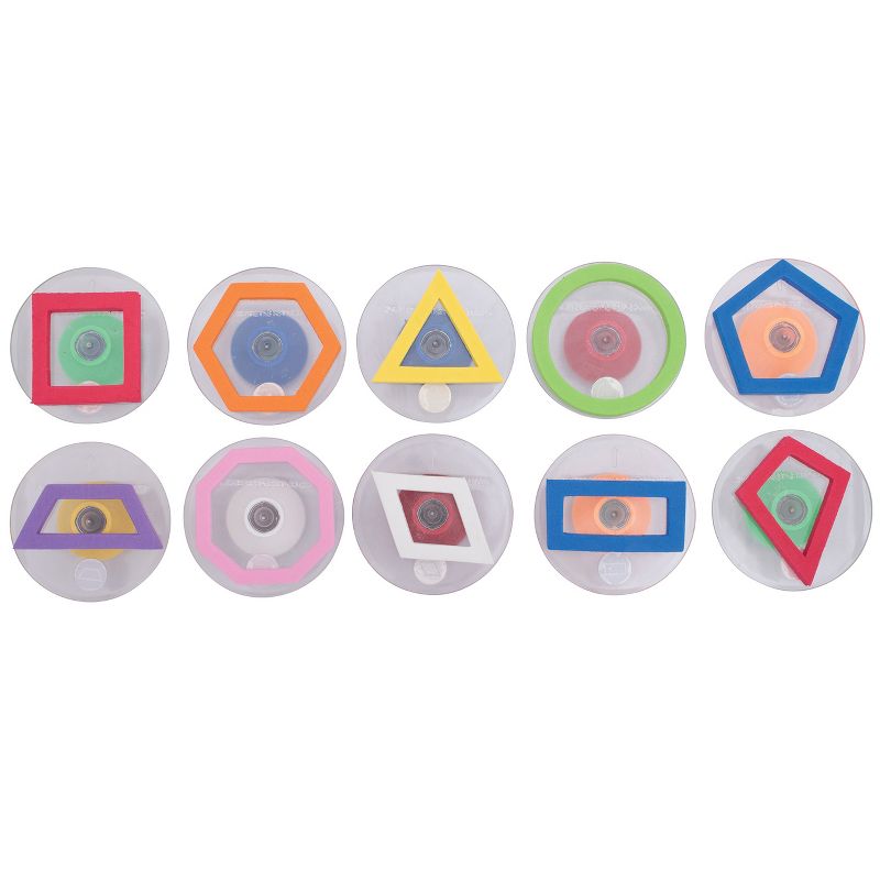 Ready 2 Learn Giant Stampers - Geometric Shapes - Outlines - Set of 10