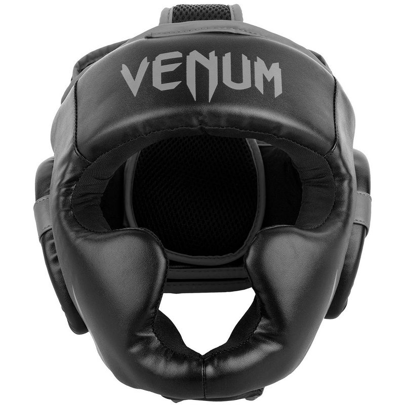 Venum Challenger 2.0 Skintex Leather MMA Training Headgear - Black/Gray