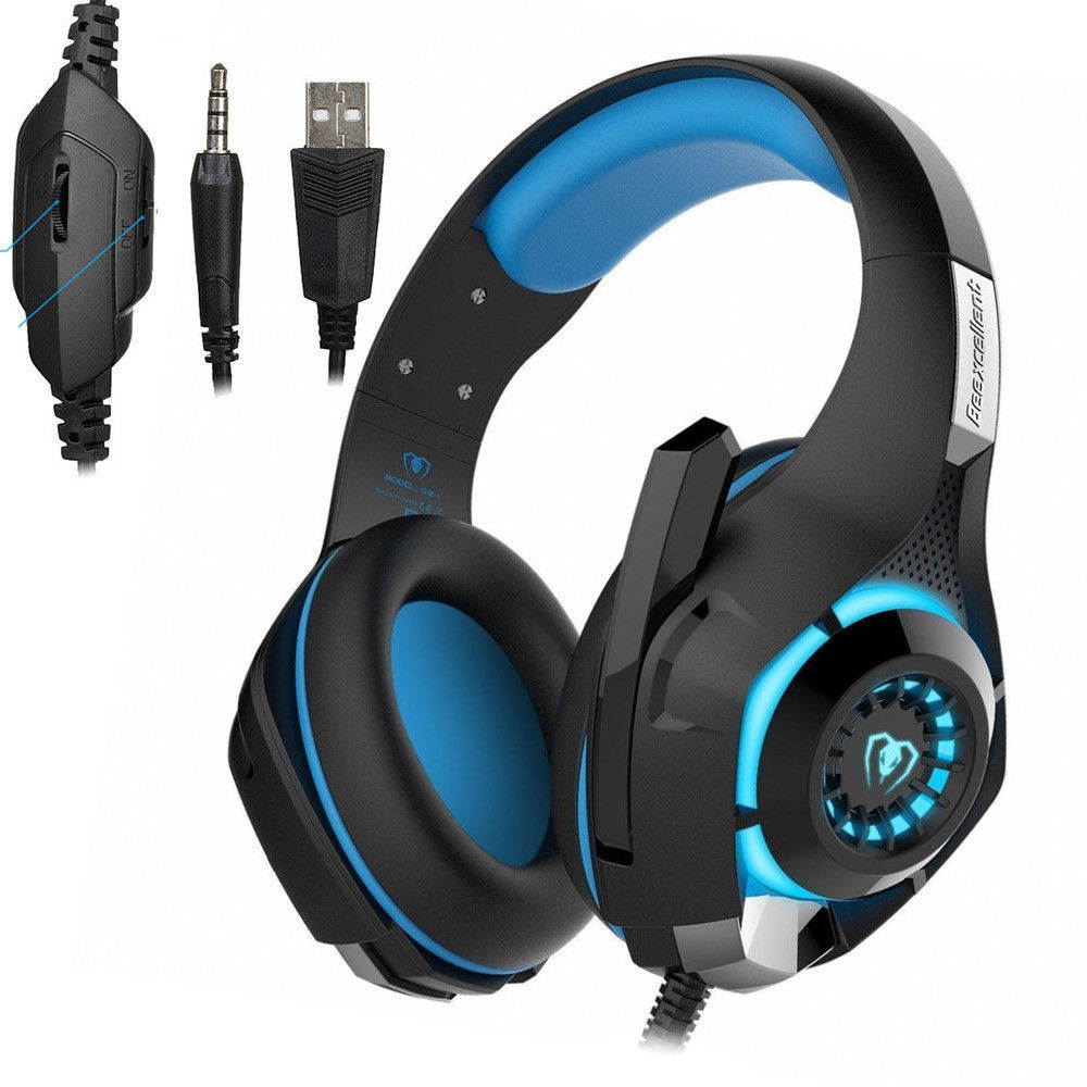 Beexcellent GM-1 Stereo Bass Surround Gaming Headset for PS4 New Xbox One PC Mic