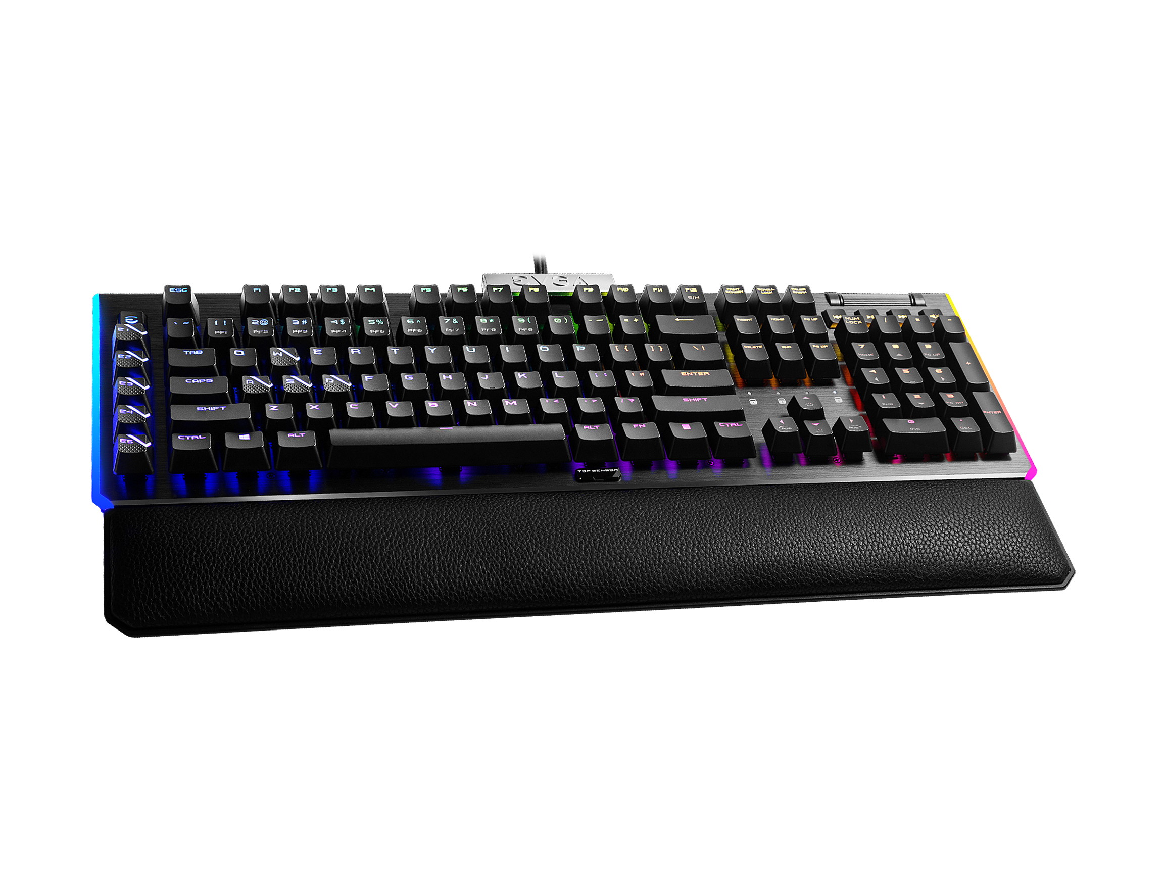 EVGA Z15 RGB Gaming Keyboard, RGB Backlit LED, Hotswapable Mechanical Kailh Speed Bronze Switches 822-W1-15US-KR (Clicky)