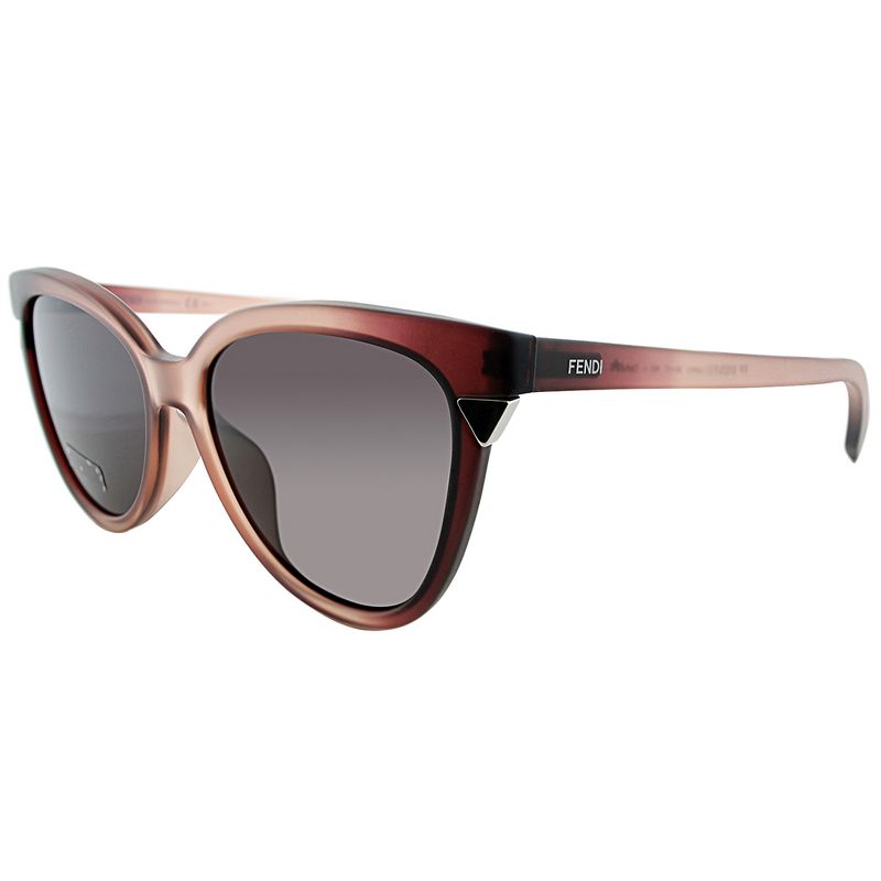 Fendi  N6F Womens Cat-Eye Sunglasses Pink Clear 56mm