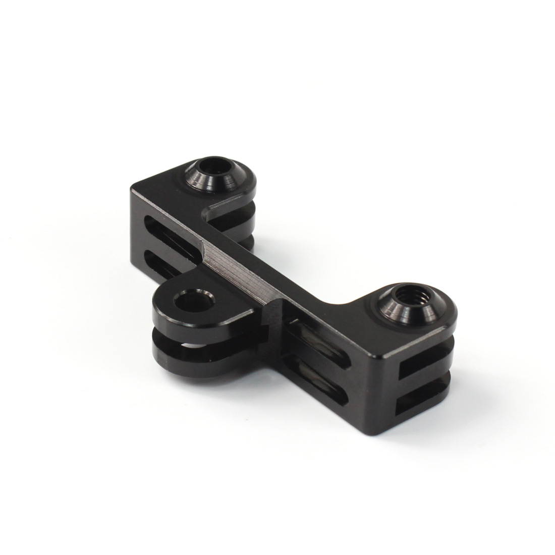 Double Dual Bracket Tripod Holder with Screw Mount Adapter for Gopro Hero 4 / 3+ / 3 SJ4000 Xiaomi Yi Sport Camera
