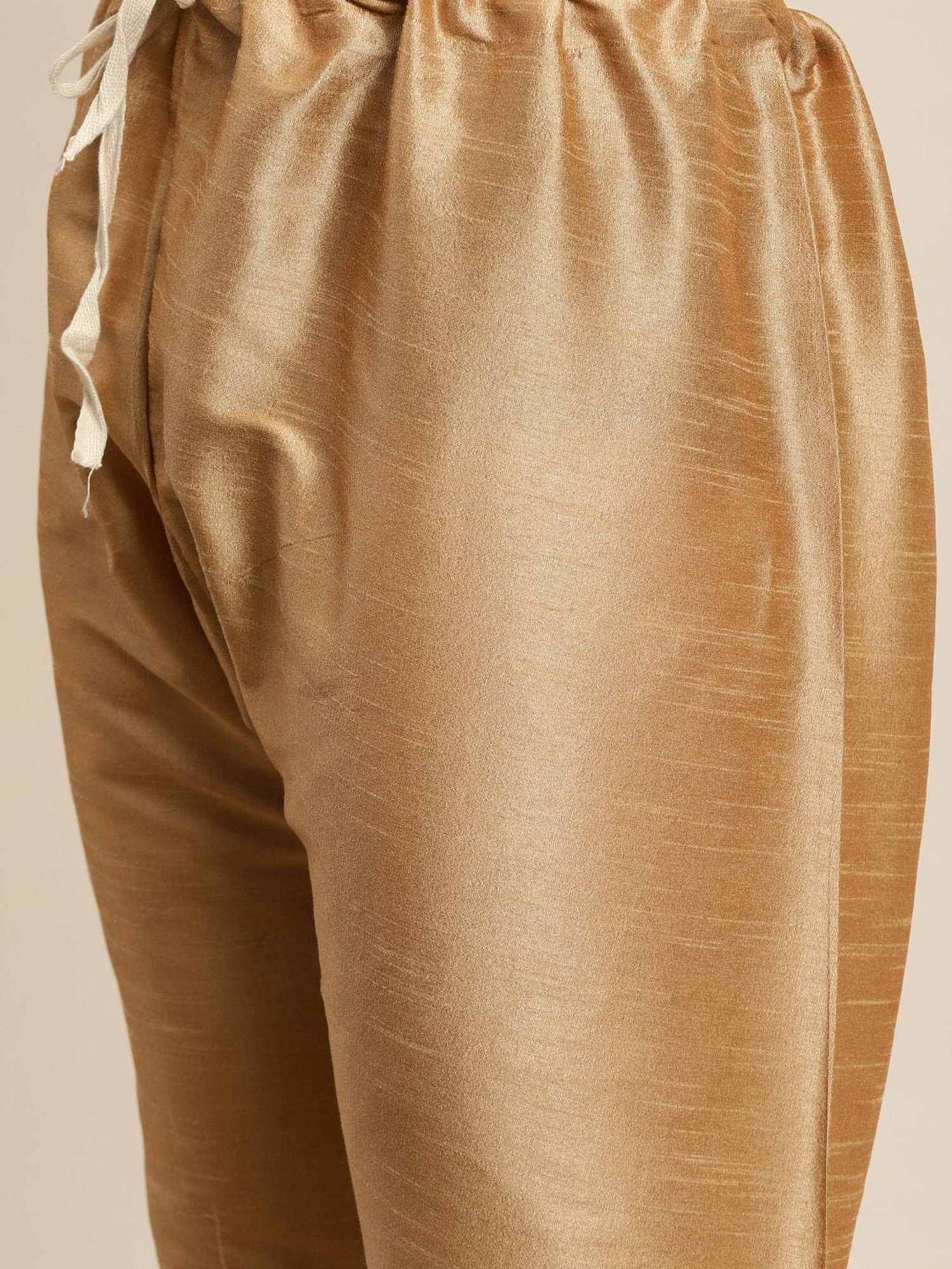 Sojanya Beige Regular Fit Printed Kurta Set With Jacket