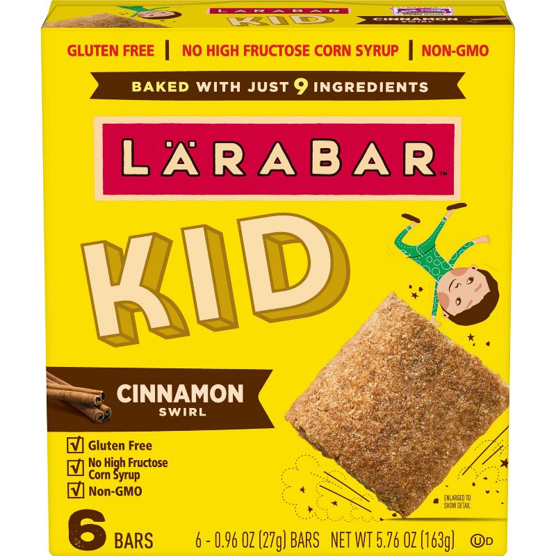 Larabar KID Cinnamon Swirl Protein Bars - 6ct