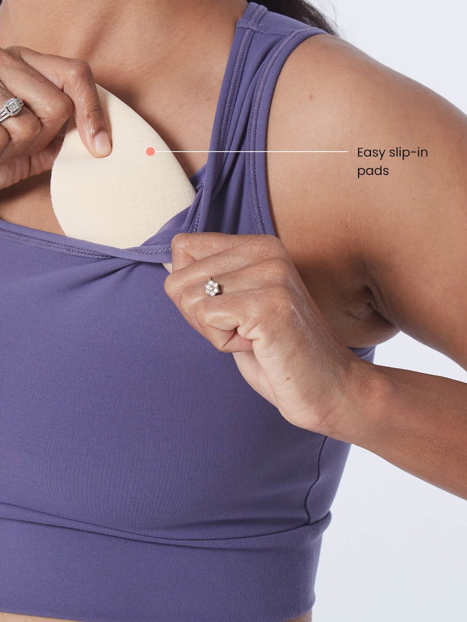 BlissClub Mauve The Ultimate Comfort Sports Bra