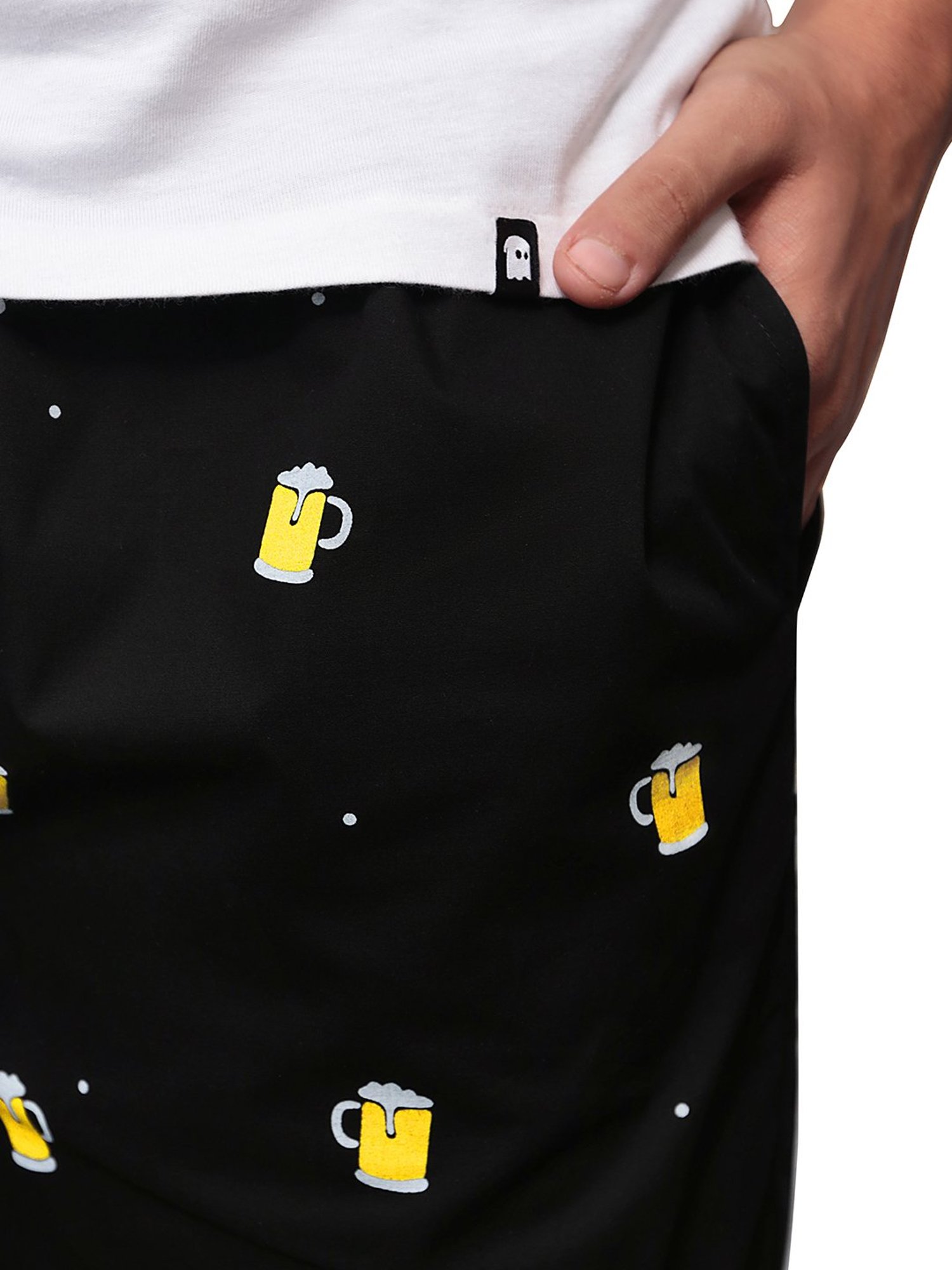 The Souled Store Black Printed Pyjamas