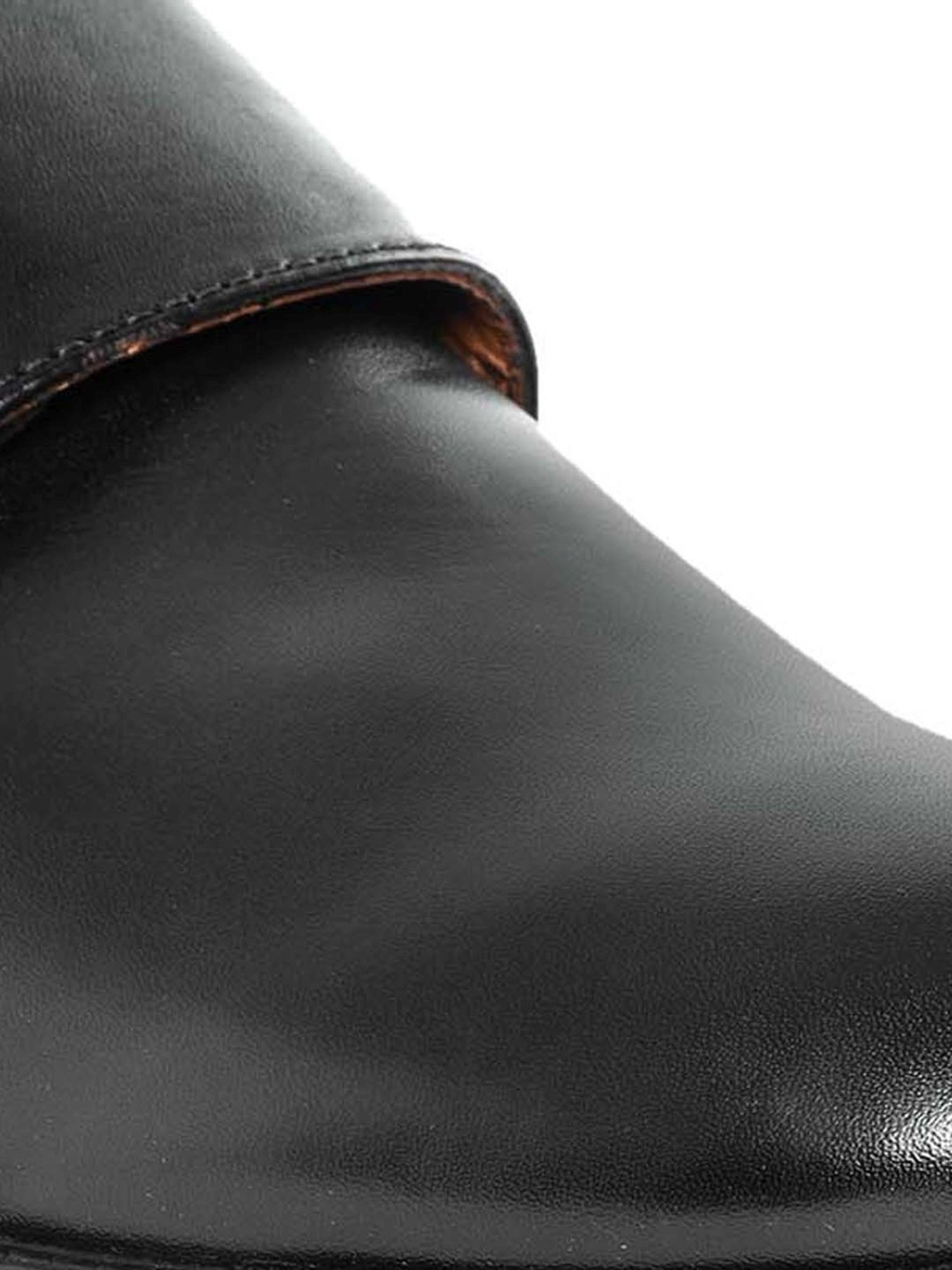 Clog London Men's Black Monk Shoes