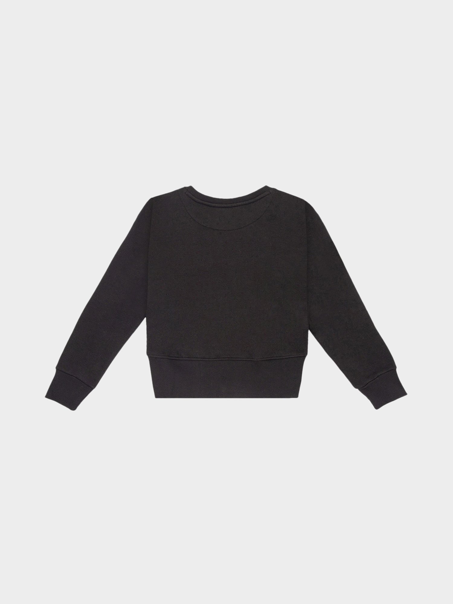 Bodycare Girls Black Graphic Print Full Sleeves Sweatshirt