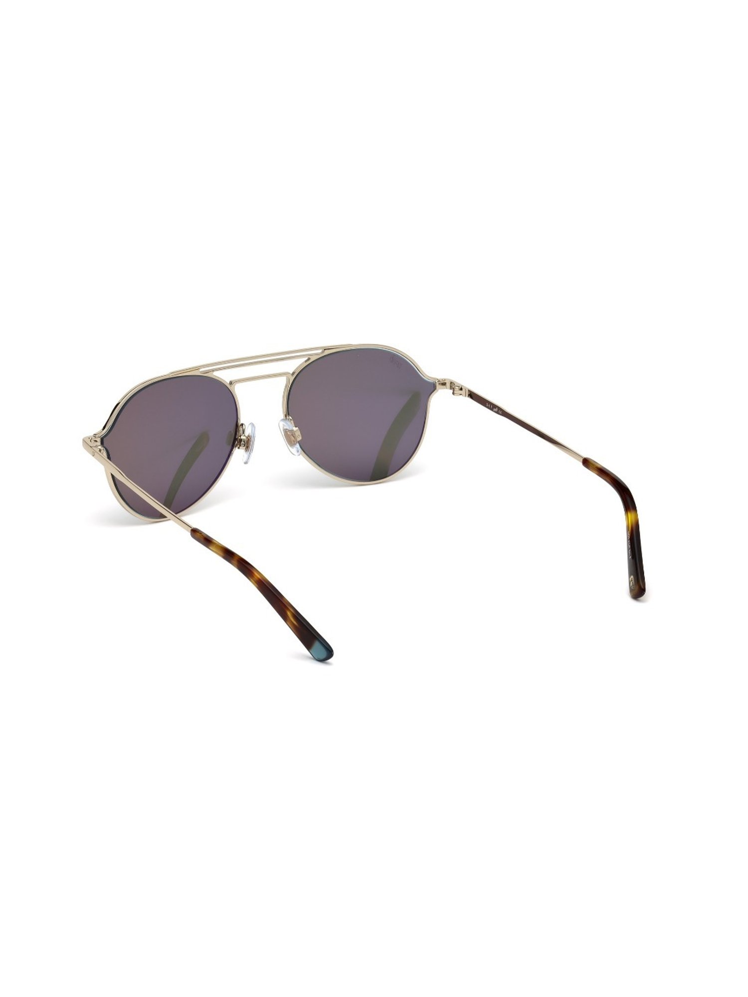 Web Eyewear Blue Pilot Sunglasses for Men Designed in Italy