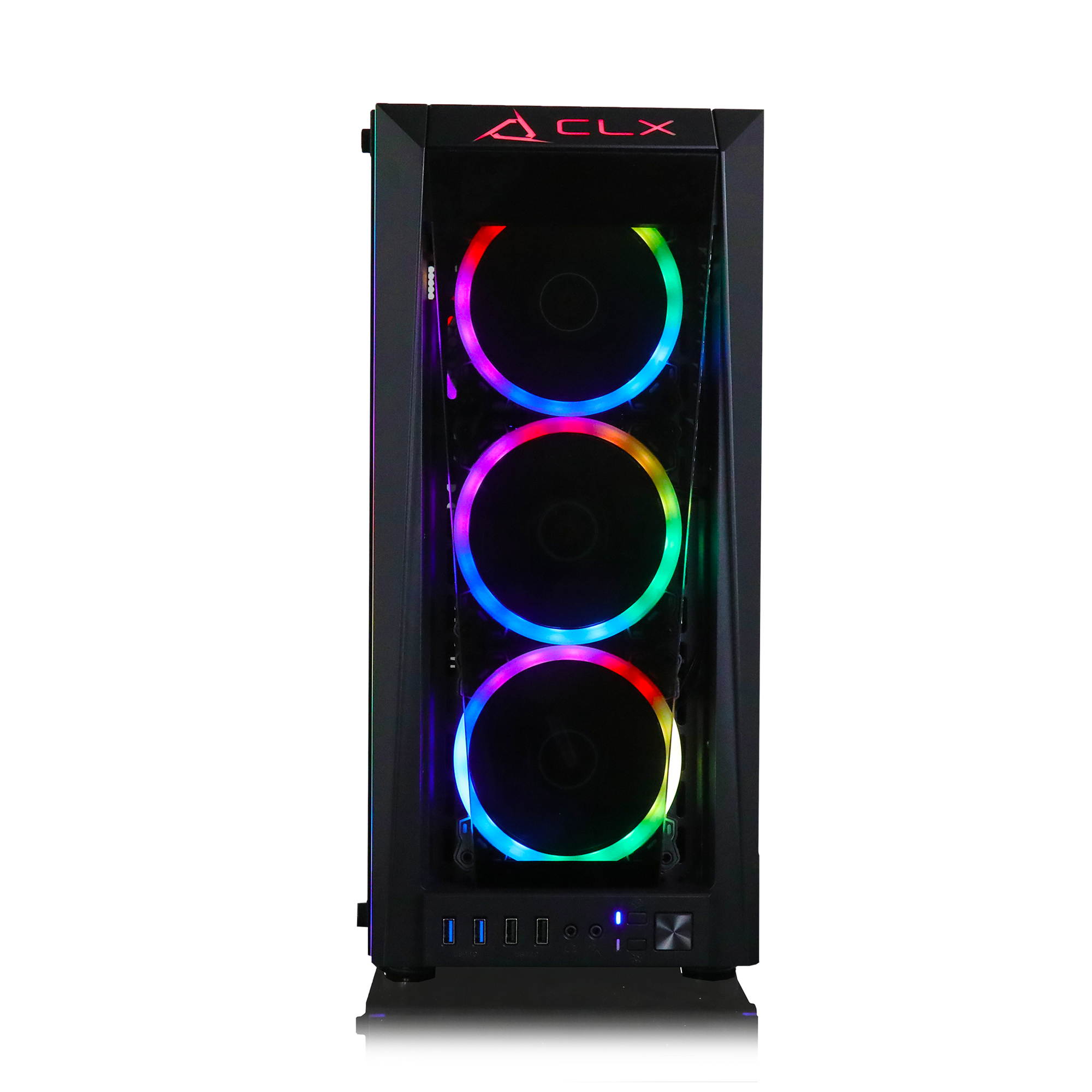 CLX SET VR-Ready Gaming Desktop - Liquid Cooled AMD Ryzen 9 5950X 3.4Ghz 16-Core Processor, 32GB DDR4 Memory, GeForce RTX 3090 24GB GDDR6X Graphics, 480GB SSD, 3TB HDD, WiFi, Windows 10 Home 64-bit