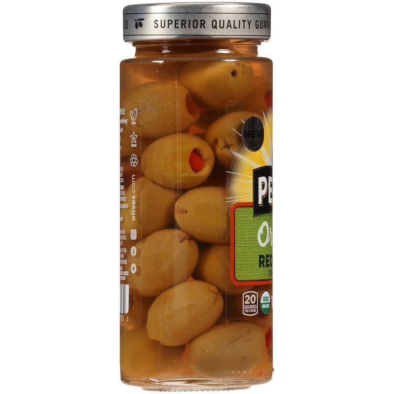 Pearls Organic Red Pepper Stuffed Green Olives - 6.7oz
