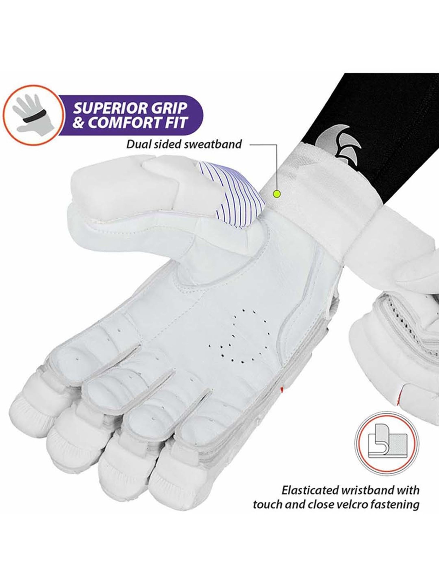 DSC Cricket Krunch The Bull Autograph Batting Gloves Size - Mens