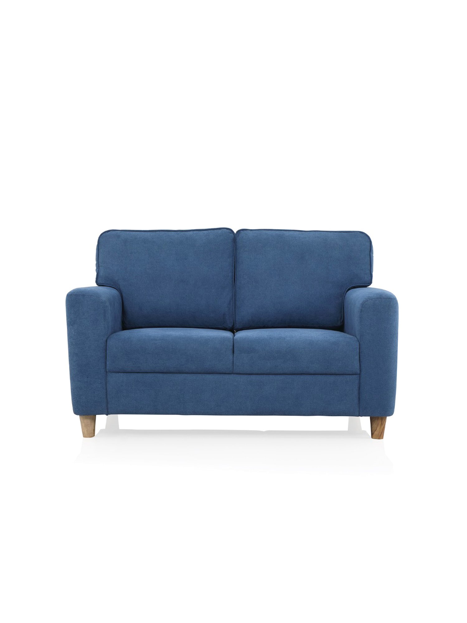 Durian Berry Black Premium Leatherette 2 Seater Sofa