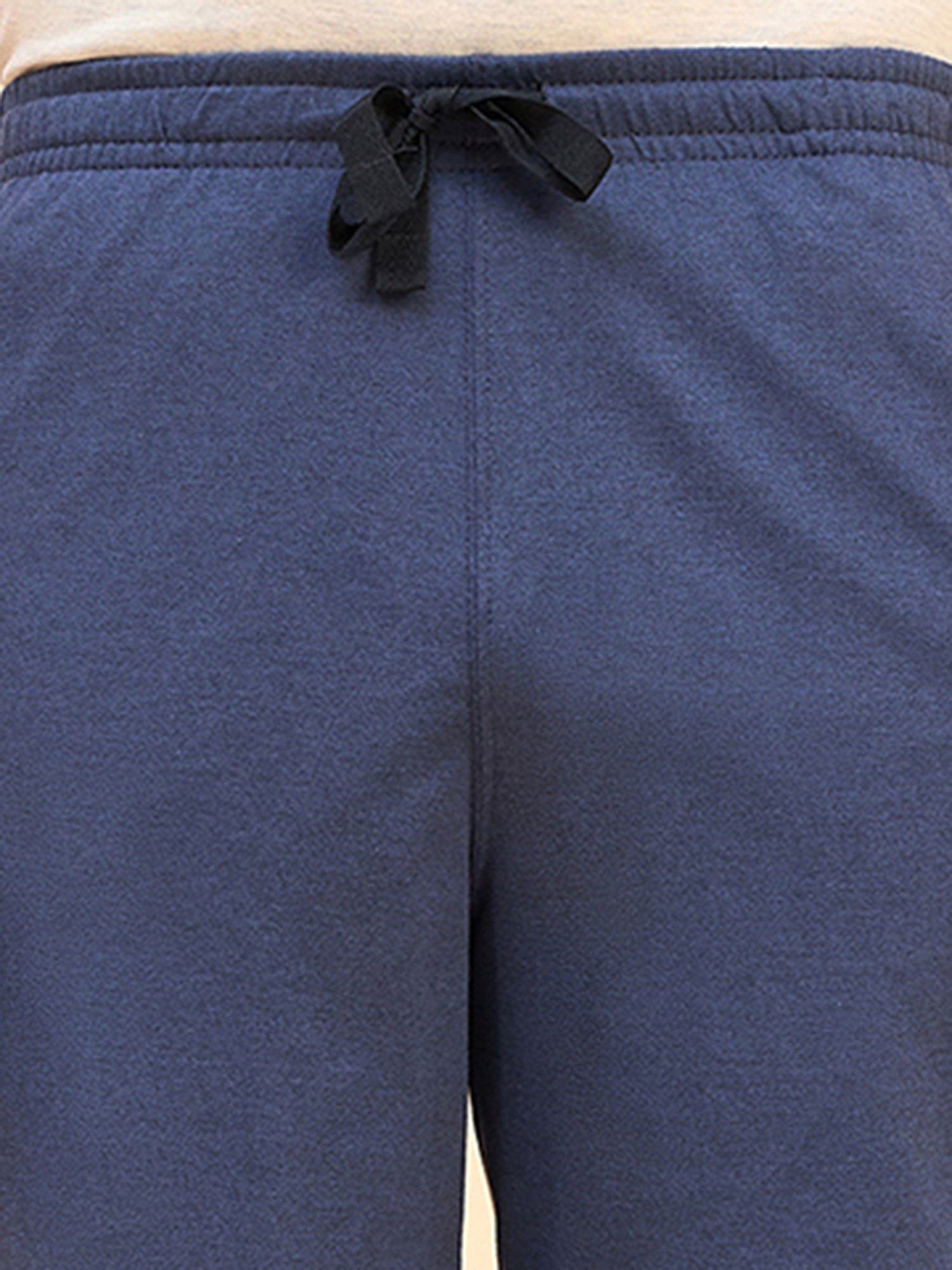 Sweet Dreams Navy Melange Regular Fit Lounge Shorts