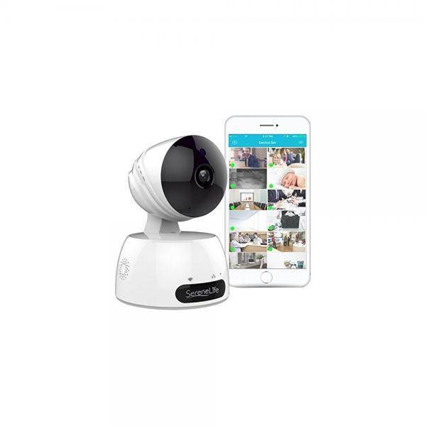 Indoor Wireless IP Camera - HD 7200p Network Security Surveillance Home Monitoring Featuring Motion Detection, Night Vision, PTZ, 2 Way Audio, iPhone Android Mobile App - PC WiFi Access - IPCAMHD30