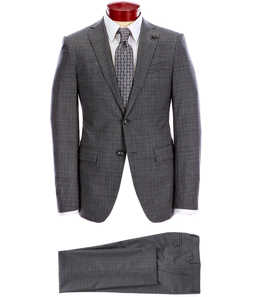 John Varvatos Signature Tailored Slim Fit Check Suit