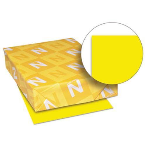 NEENAH PAPER Exact Brights Paper 8 1/2 x 11 Bright Yellow 50lb 500 Sheets 26701