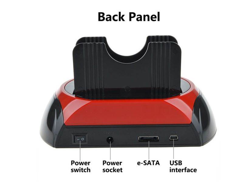 All in 1 Hdd Docking Station eSATA to USB 2.0/3.0 Adapter For 2.5/3.5 Hard Disk Drive Docking Station Hard Enclosure