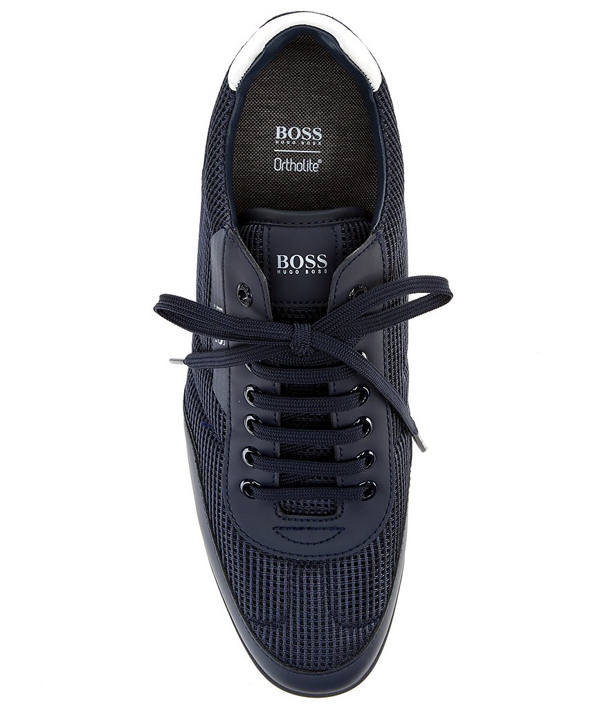 Hugo Boss Men's Saturn Low Mesh Lace-Up Sneakers