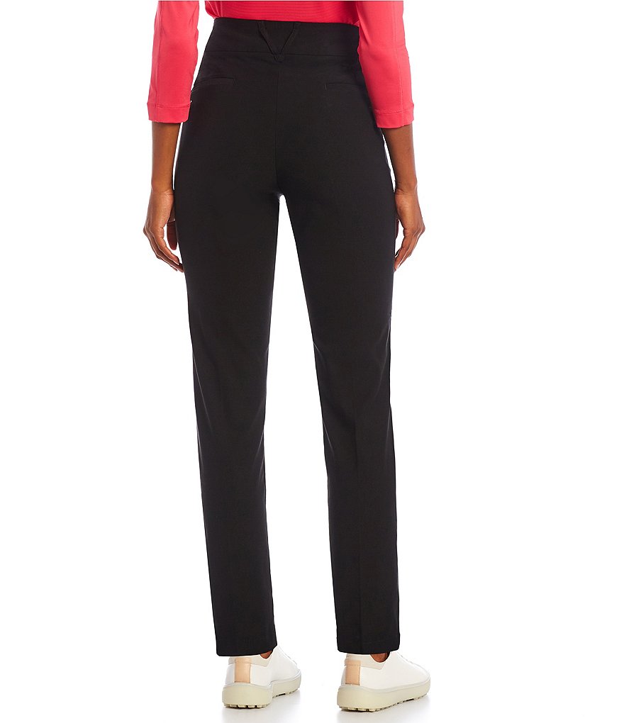 Callaway Tech Stretch Active Waist Band Back Logo Motif Pull-On Pants