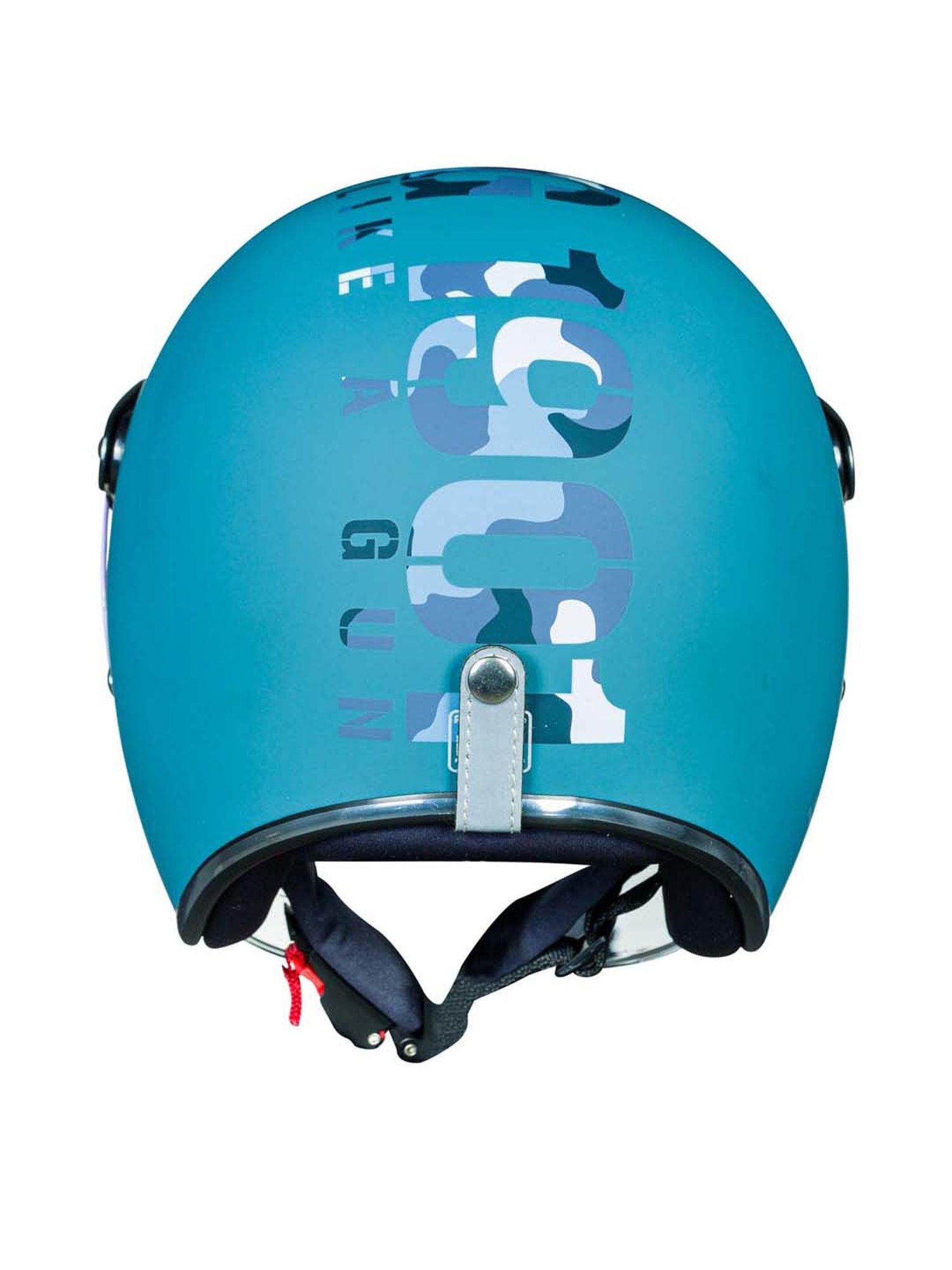 Royal Enfield Camo MLG Bobber Open Face Helmet Matt Squadron Blue - L