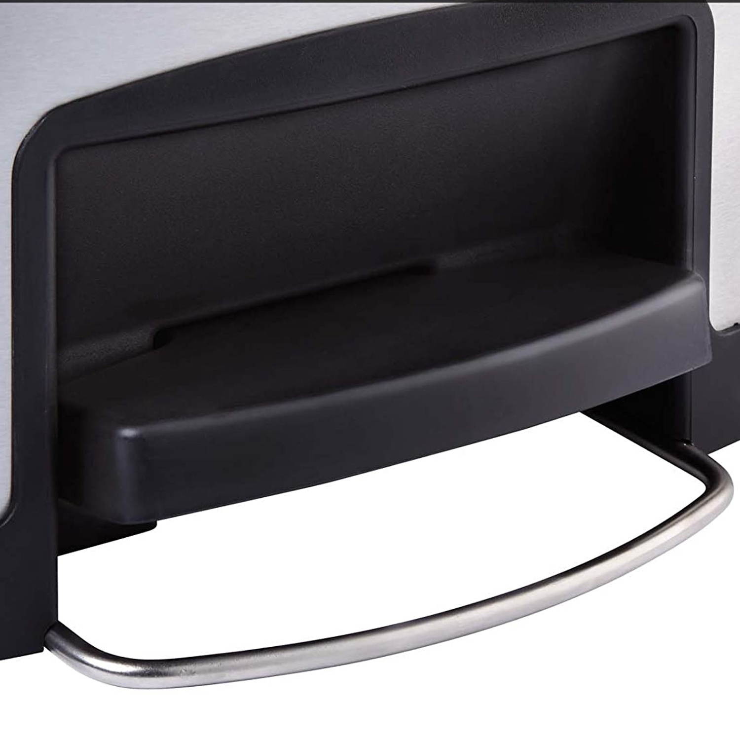 RUBBERMAID 1902002 24 gal. Stainless Steel Rectangular Trash Can, Flat Step-On