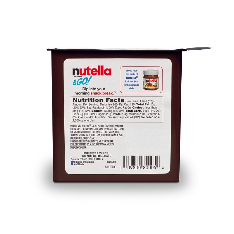 Nutella & Go! Hazelnut Spread & Breadsticks - 1.8oz